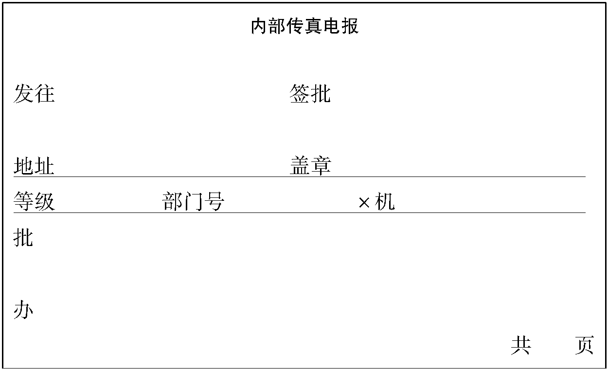 四六、傳真電報(bào)格式的標(biāo)準(zhǔn)與規(guī)范要求